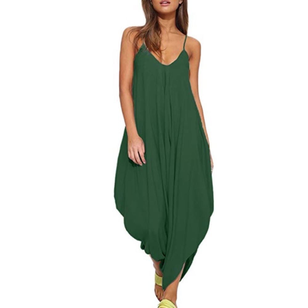 NWT* Harem Romper Med/Large in Green